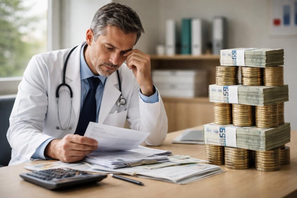 découvrez combien un médecin perçoit réellement sur 25 euros après déduction des charges sociales et des impôts, pour comprendre son revenu net effectif.