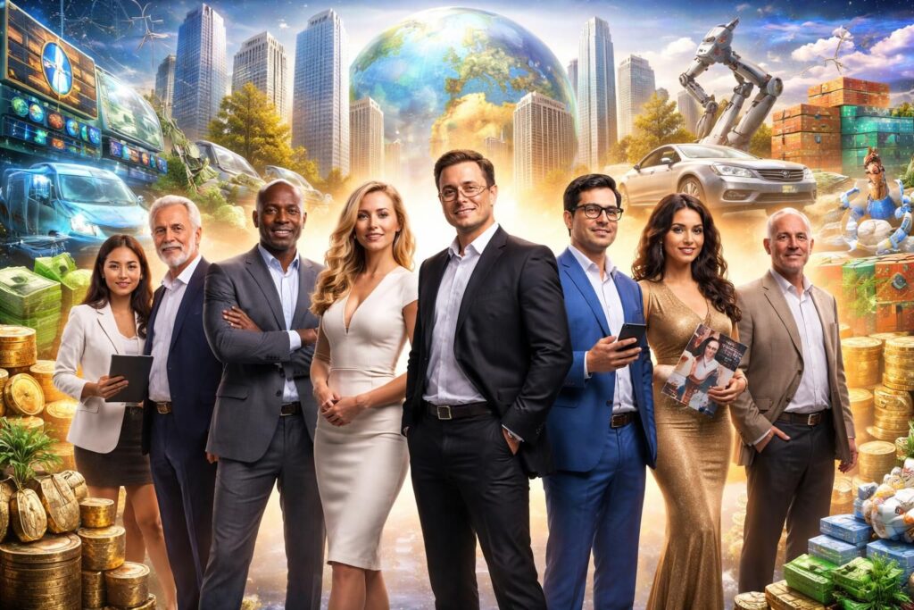 découvrez le classement des personnes les plus riches du monde et explorez la diversité de leurs secteurs d'investissement, révélant les tendances économiques mondiales.