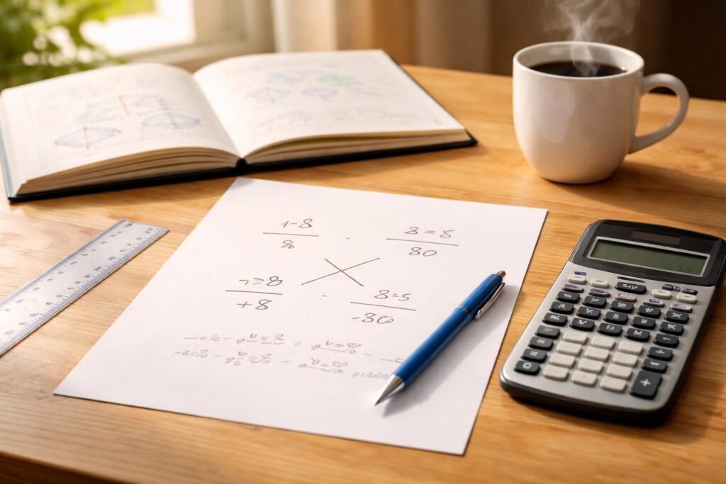 apprenez à réussir le calcul d'un produit en croix grâce à des exercices pratiques accompagnés de corrections détaillées pour maîtriser cette méthode facilement.