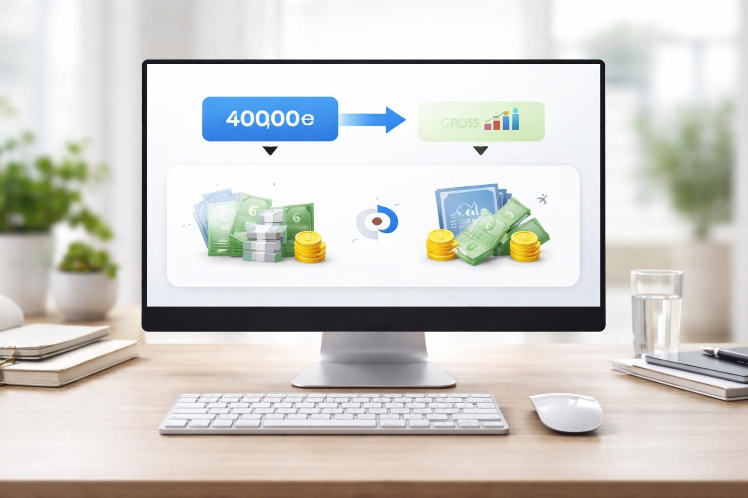 calculez rapidement votre salaire net à partir de 40000 euros bruts avec notre simulateur de conversion simple et précis. obtenez votre résultat en quelques clics !