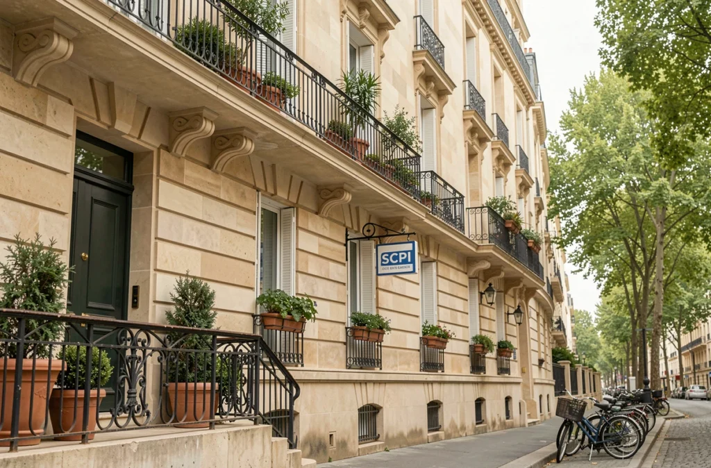 Immeuble résidentiel parisien représentatif d'un patrimoine de SCPI